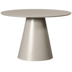 DINING TABLE ROUND MDF BEIGE 120 - DINING TABLES